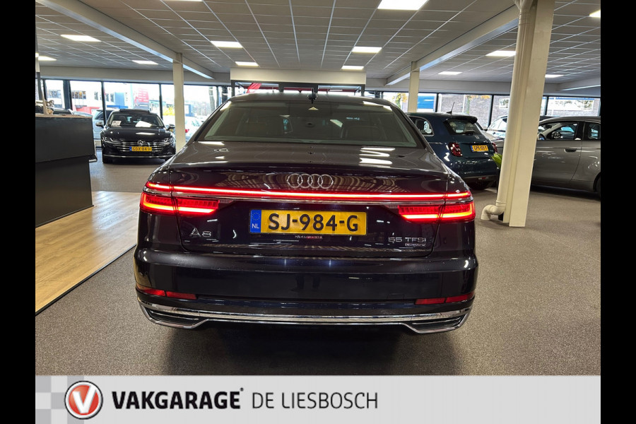 Audi A8 55 TFSI quattro / Leder / Navigatie / 20inch / B&O / stoel verwarming voor + achter.