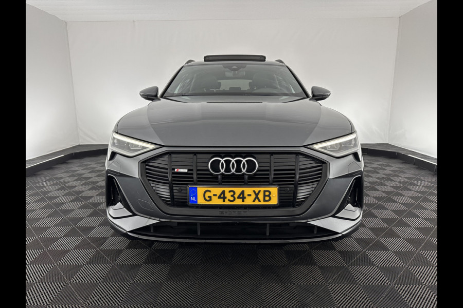 Audi e-tron 50 Quattro Launch Edition Black S-Line-Sportpack 71 kWh [ 3-Fase ] (INCL-BTW) *PANO | LEATHER-MICROFIBRE | ADAPTIVE-CRUISE | FULL-LED | AIR-SUSPENSION | DIGI-COCKPIT | MEMORY-PACK | CAMERA | NAVI-FULLMAP | TOWBAR | SHIFT-PADDLES | SPORT-SEATS | 20''ALU *