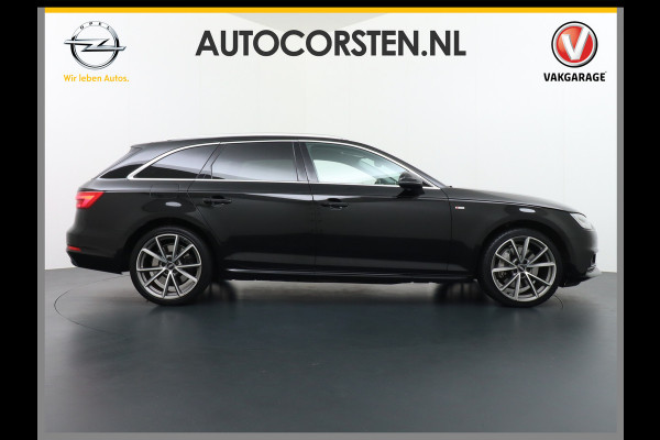 Audi A4 Avant 3.0 TDI 272pk/600Nm AUT-8 Sport S-line Quattro Camera Adaptive-Cruise Audi-Connect MMI-Navi Matrix-LED 19" PDC-a+v Verkeer Kofferbakklep autom SCR Sportonderstel Spoorassistent Keyless-Start Sportstoelen+Leer/Alcantara+Verwarmd Wegrijassistent Connectivity pakket glanspakket S-line Audi music interface Assistentiepakket 'Tour' Exter-pakket Licht- en regensensor Voetgangersbescherming NP ruim 80.000!! EURO6 1900kg tr