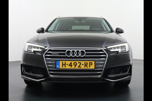 Audi A4 Avant 3.0 TDI 272pk/600Nm AUT-8 Sport S-line Quattro Camera Adaptive-Cruise Audi-Connect MMI-Navi Matrix-LED 19" PDC-a+v Verkeer Kofferbakklep autom SCR Sportonderstel Spoorassistent Keyless-Start Sportstoelen+Leer/Alcantara+Verwarmd Wegrijassistent Connectivity pakket glanspakket S-line Audi music interface Assistentiepakket 'Tour' Exter-pakket Licht- en regensensor Voetgangersbescherming NP ruim 80.000!! EURO6 1900kg tr