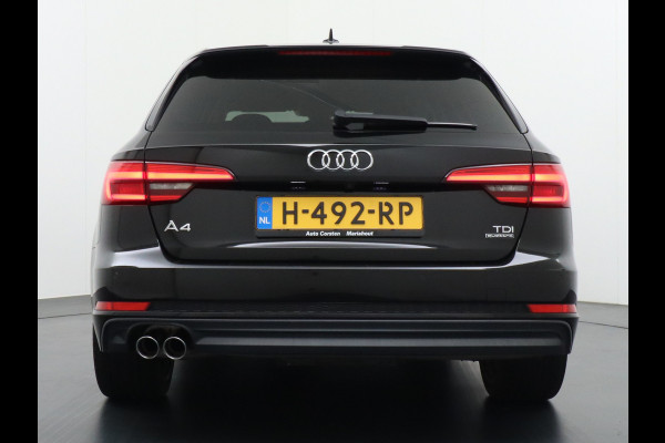 Audi A4 Avant 3.0 TDI 272pk/600Nm AUT-8 Sport S-line Quattro Camera Adaptive-Cruise Audi-Connect MMI-Navi Matrix-LED 19" PDC-a+v Verkeer Kofferbakklep autom SCR Sportonderstel Spoorassistent Keyless-Start Sportstoelen+Leer/Alcantara+Verwarmd Wegrijassistent Connectivity pakket glanspakket S-line Audi music interface Assistentiepakket 'Tour' Exter-pakket Licht- en regensensor Voetgangersbescherming NP ruim 80.000!! EURO6 1900kg tr