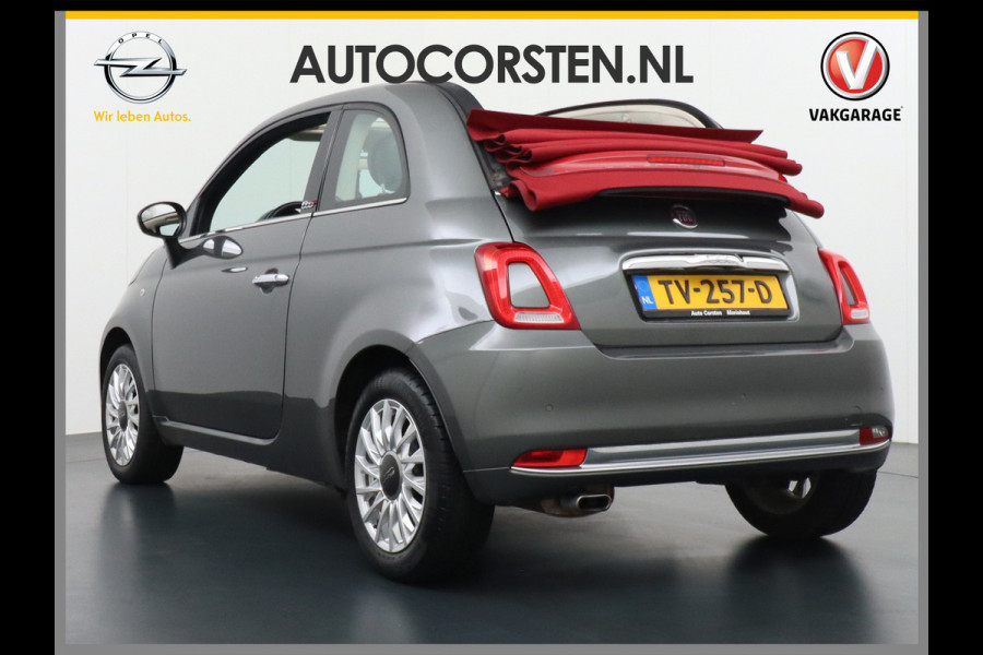 Fiat 500C 1.2 AUT-5 Cabrio Ecc Multimedia Bluetooth Pdc Elec.ramen/spiegels Led Lmv 15" Isofix Achterbank Neerklapbaar ABS ASR EURO6