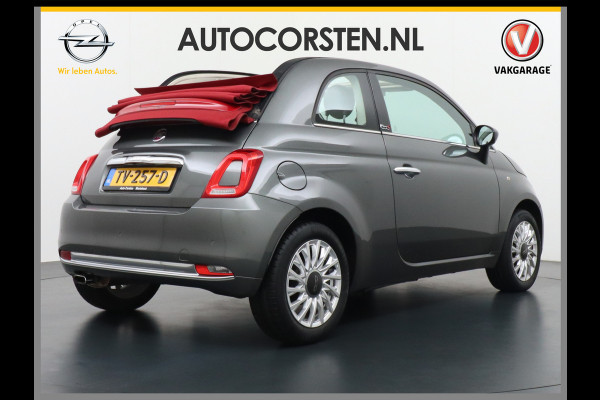 Fiat 500C 1.2 AUT-5 Cabrio Ecc Multimedia Bluetooth Pdc Elec.ramen/spiegels Led Lmv 15" Isofix Achterbank Neerklapbaar ABS ASR EURO6