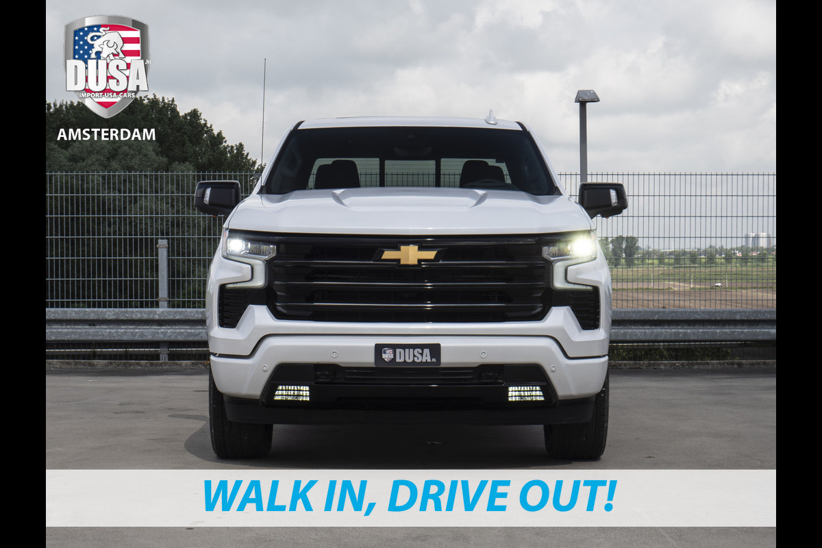 Chevrolet Silverado | 1500 | 6.2 V8 | High Country | Black Ops Schuif kanteldak | Trekhaak | LED | Getoonde accessoires zijn verkrijgbaar tegen meerprijs