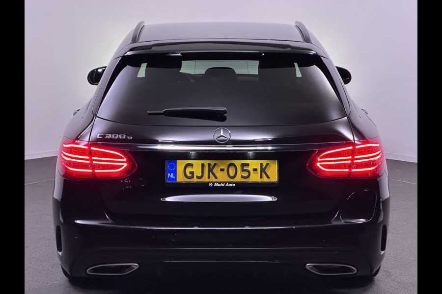 Mercedes-Benz C-Klasse Estate 300 e AMG Night pakket Plug in Hybrid 320pk PHEV | Lederen Sportstoelen | Trekhaak af Fabriek | Widescreen Navi | Apple Carplay |