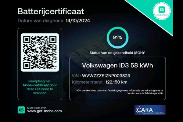 Volkswagen ID.3 Life 58 kWh SOH BEKEND! CARPLAY | STOELVERW | STUURWIEL VERW |