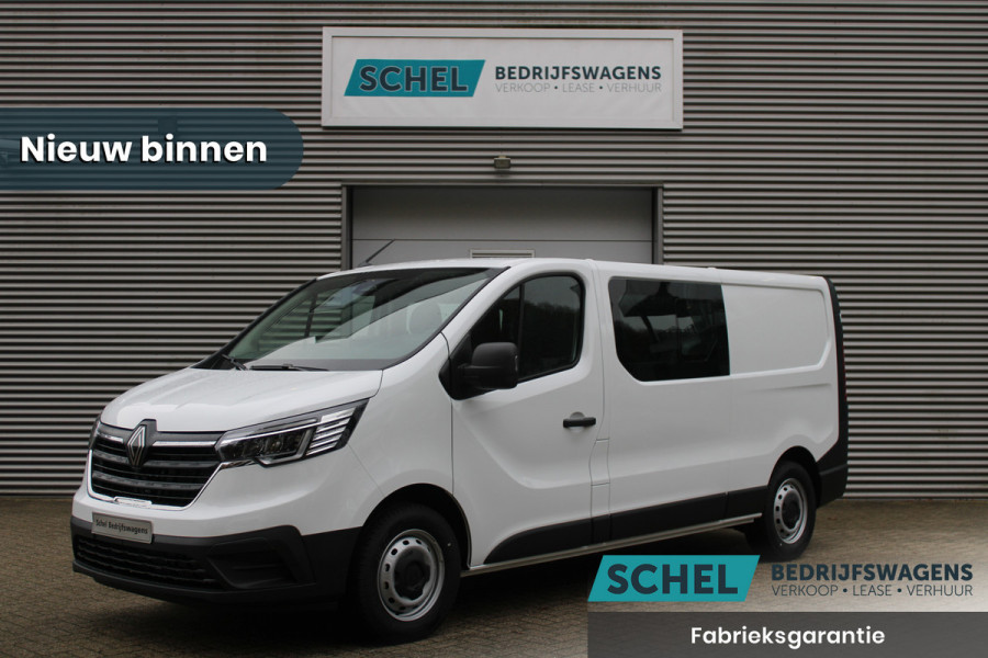 Renault Trafic 2.0 Blue dCi 150pk T29 L2H1 Advance DC - 6 zits - Navigatie - Camera - Airco - Cruise - DAB - Carplay - Rijklaar