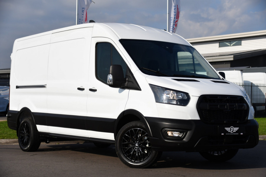 Ford Transit 350 2.0 TDCI L3H2 PB Edition Cruise, Carplay, Automaat, 130PK, Stoelverwarming, Trekhaak, Multimedia, NAVI, UNIEK!