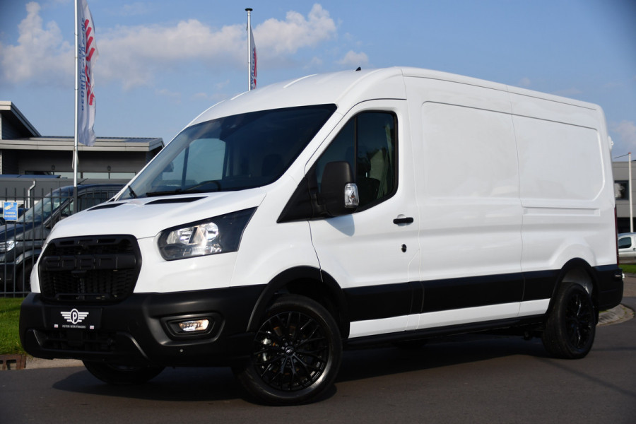 Ford Transit 350 2.0 TDCI L3H2 PB Edition Cruise, Carplay, Automaat, 130PK, Stoelverwarming, Trekhaak, Multimedia, NAVI, UNIEK!