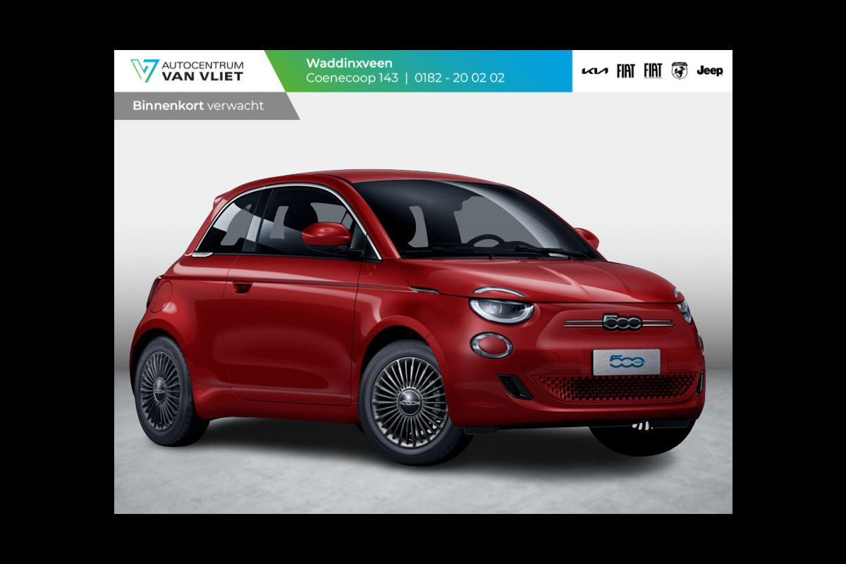 Fiat 500 Urban 42 kWh | Clima | Cruise | Apple Carplay | Camera | Stoelverwarming | 16"