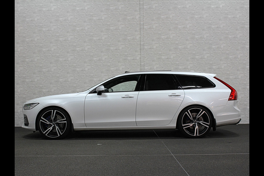 Volvo V90 2.0 D5 AWD R-Design | Panorama | ACC | Bowers & Wilkins | Pilot-Assist | Trekhaak | Keyless-Entry | Memory | 21'' | Stoelverwarming V+A | Stuurwielverwarming | LED | Camera | Carplay |