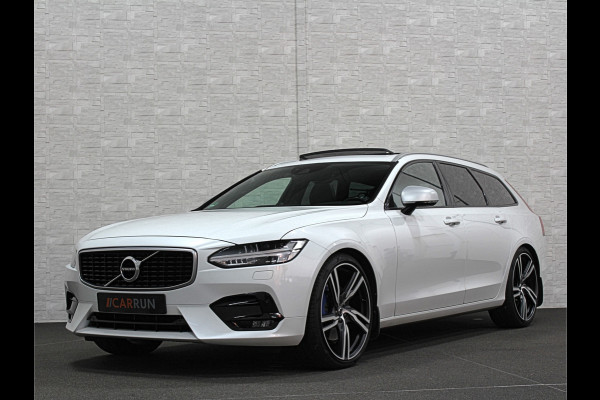 Volvo V90 2.0 D5 AWD R-Design | Panorama | ACC | Bowers & Wilkins | Pilot-Assist | Trekhaak | Keyless-Entry | Memory | 21'' | Stoelverwarming V+A | Stuurwielverwarming | LED | Camera | Carplay |