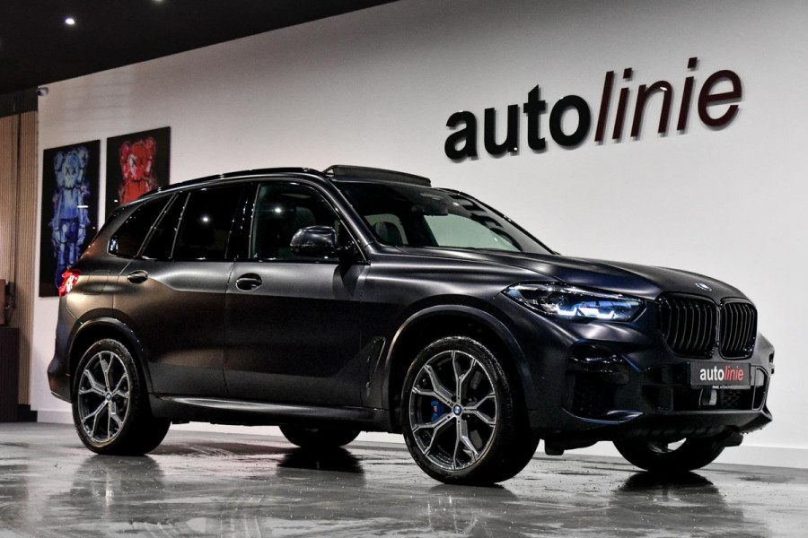 BMW X5 XDrive45e M-Sport. Aero, Luchtv, Pano, 360, HUD, ACC, Keyless, Trekhaak, H/K, Leder, Sfeer, 21'' CarPlay!