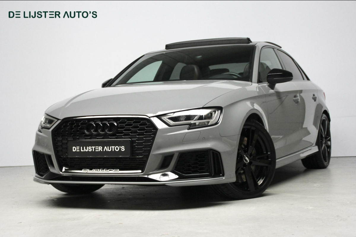 Audi RS3 2.5 TFSI quattro Automaat 400 PK |PANORAMADAK, DEALER ONDERHOUDEN, 1e EIGENAAR, BLACK OPTIC, NARDO GREY|