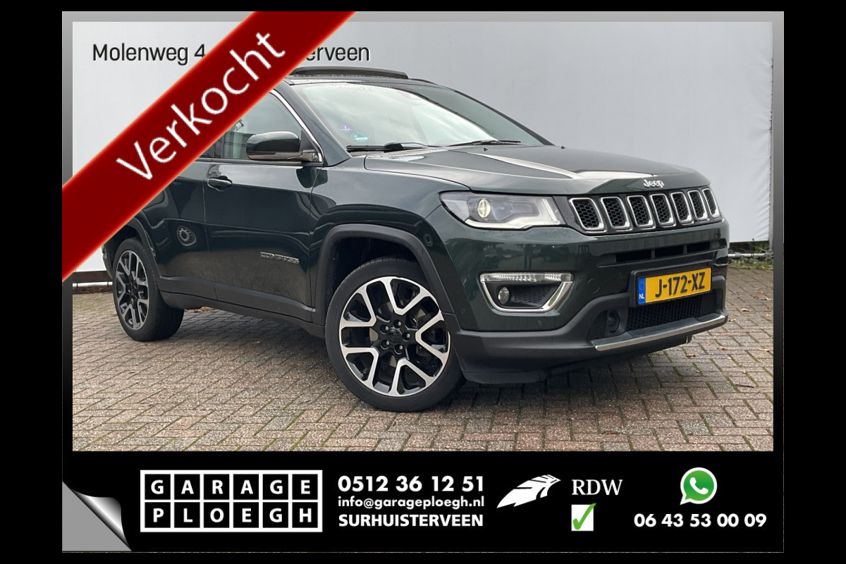 Jeep Compass 1.3T Limited Automaat Pano.dak Trekhaak Leder Camera!