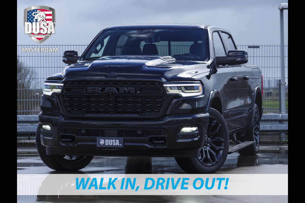 Dodge Ram 1500 | Limited | Night | 3.0L Twin-Turbo I6 | High Output | RAMBOX Passenger Display | 14,4 Touch Screen | Harman Kardon | Getoonde accessoires zijn verkrijgbaar tegen meerprijs