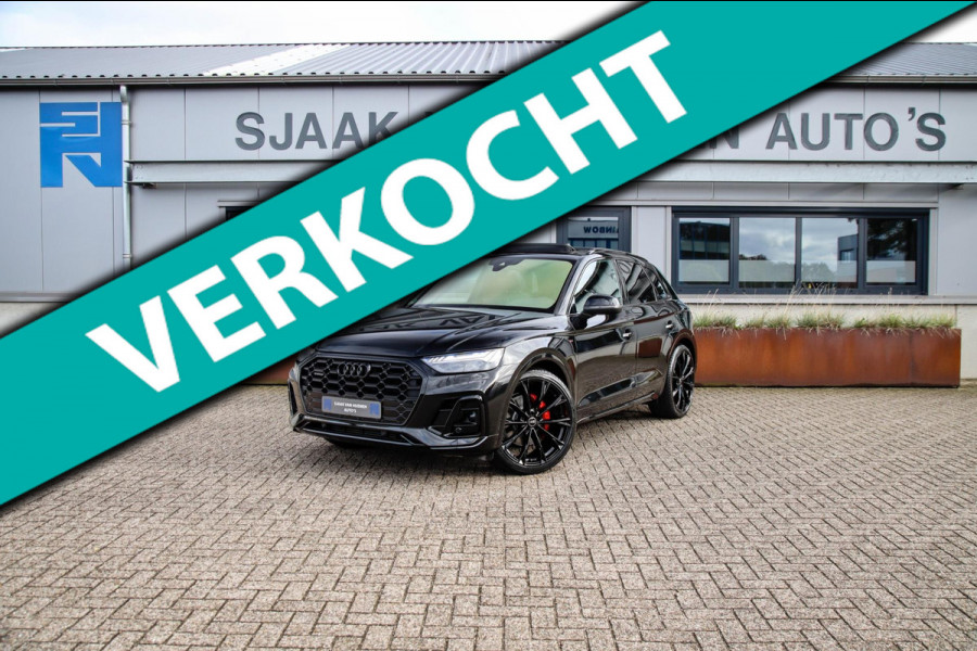 Audi Q5 55 TFSI e Quattro Competition S Edition S-Line 367pk Automaat|Luchtvering|Panoramadak|Virtual Cockpit|OLED Matrix|Trekhaak