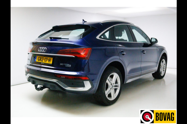 Audi Q5 Sportback 50 TFSI e S edition 300 PK Panoramadak, El.trekhaak + klep, Stoel-stuur en achterbankverw. Adaptive cruise, Matrix led