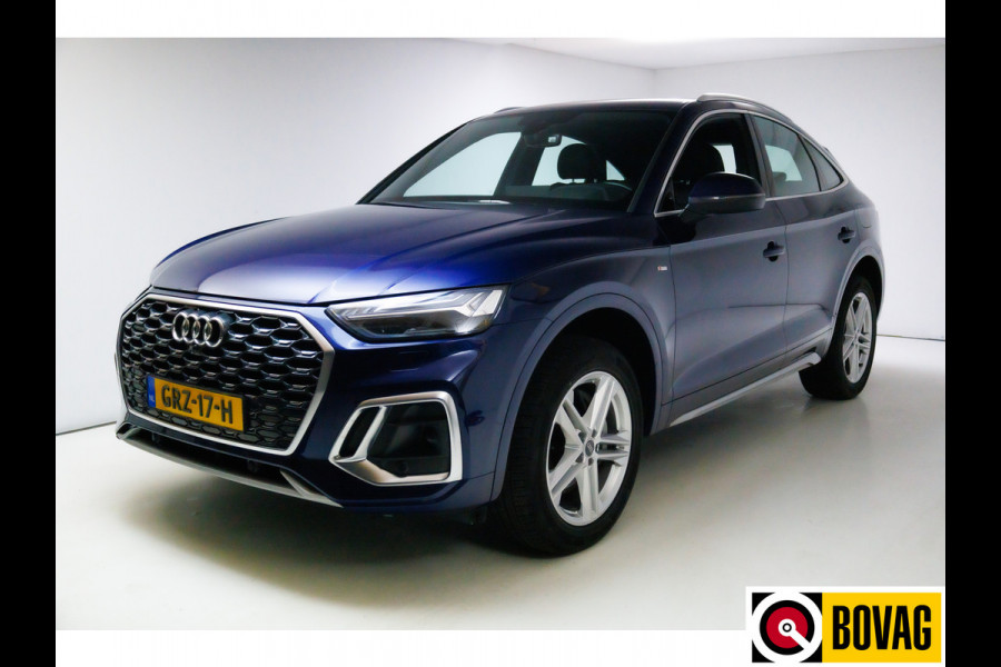 Audi Q5 Sportback 50 TFSI e S edition 300 PK Panoramadak, El.trekhaak + klep, Stoel-stuur en achterbankverw. Adaptive cruise, Matrix led