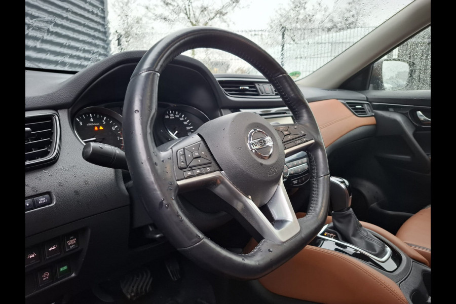 Nissan X-Trail 1.3 DIG-T Tekna 7 Persoons | Panodak | Lederen Sportstoelen Elektrisch & Verwarmd | Navigatie | 360 Camera | DAB | Stoel & Stuurverwarming |