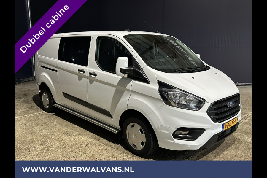 Ford Transit Custom 2.0 TDCI 130pk L2H1 Dubbele Cabine Euro6 Airco | 6-Zits | 2800kg Trekhaak Camera, LED, Cruisecontrol, Parkeersensoren, Verwarmde voorruit