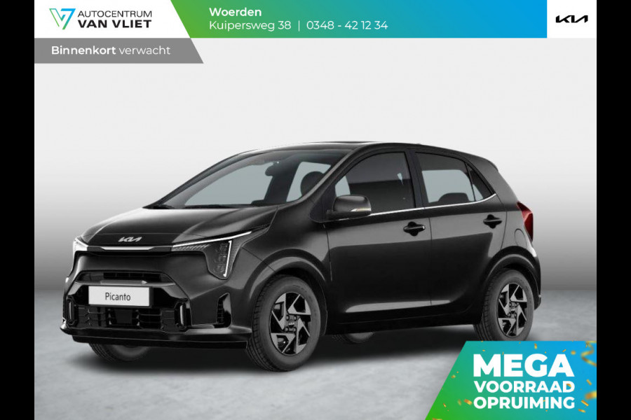 Kia Picanto 1.0 DPI DynamicPlusLine | MY25 | Navi | Airco | Cruise | Camera | 14" | BSM | LED | Priv. glass | Apple Carplay | ANWB Private lease actie € 268,-