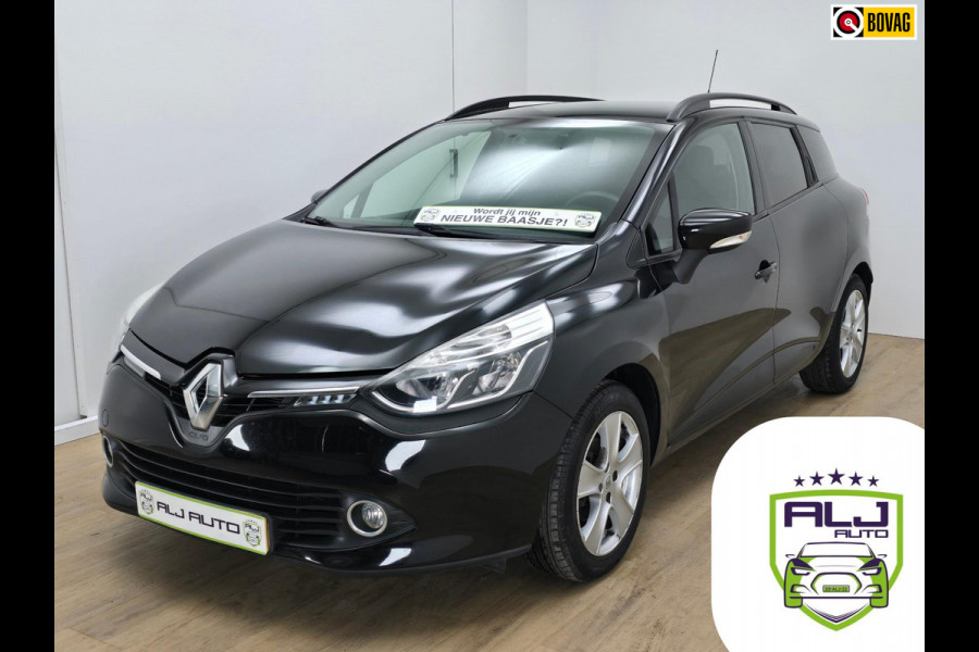 Renault Clio Estate Occasion automaat 1.2 met trekhaak en met cruisecontrol | Tweedehands Renault clio stationwagen in zwart | ALJ