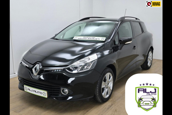 Renault Clio Estate Occasion automaat 1.2 met trekhaak en met cruisecontrol | Tweedehands Renault clio stationwagen in zwart | ALJ