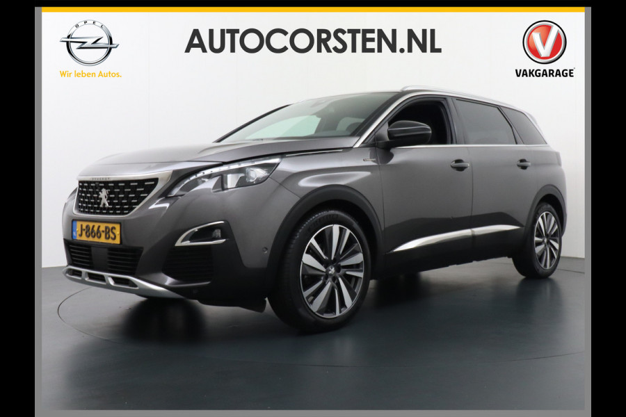 Peugeot 5008 AUT-8 7pers. T131pk GT-Line Elektr.Stoelen+Geheugen+Leer+Verwarmd Elek. Adaptive-Cruise 360Camera 19''LM Afn. Trekhaak Apple And Pack City 2 Visio park 2 Parkeer-assistent Connected services mirror screen Aluminium dakrails Stoelverw. Blindspot Navi Pdc Tel. Usb Virtual-Cockpit Sensor dodehoek extra getint glas achter Rijstrooksensor met correctie Vermoeidheids herkenning Pack Drive Assist Bu-spieg el/klap/mem 49.000 nieuw!!! euro 6.3 Orig.NLse auto