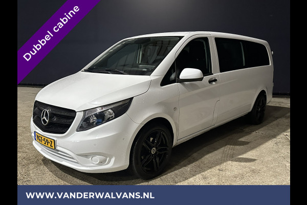 Mercedes-Benz Vito 114 CDI 136pk L3H1 Dubbele cabine Euro6 Airco | Camera | Navigatie | LM Velgen Cruisecontrol, Trekhaak, Parkeersensoren, 5-Zits