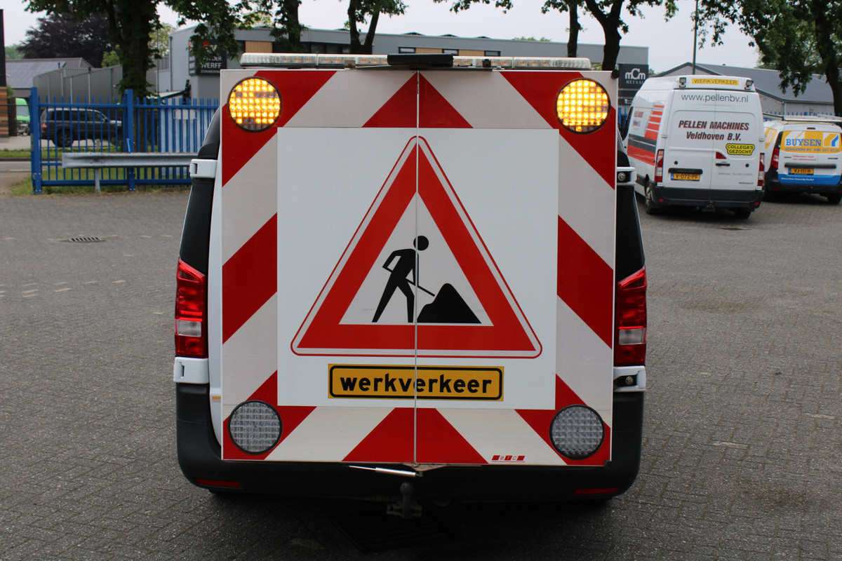 Mercedes-Benz Vito 116 CDI L2 Werkverkeer Wegwerkzaamheden Werkplaatsinrichting Aluca, Zwaailamp, Camera, Navigatie Zwaaibalk Sortimo