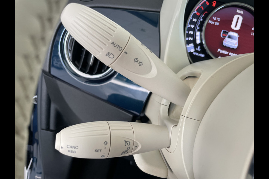 Fiat 500 0.9 TwinAir Turbo Collezione Climate control - cruise control - navigatie full map - u-connect - USB/AUX - Multi functioneel lederen stuurwiel - Mistlampen - Ramen elektrisch voor - Licht metalen velgen