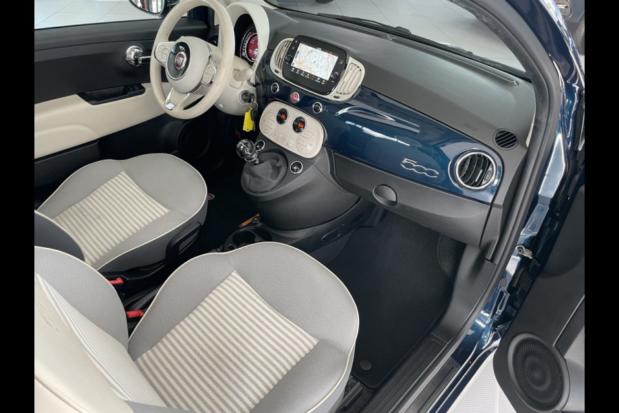 Fiat 500 0.9 TwinAir Turbo Collezione Climate control - cruise control - navigatie full map - u-connect - USB/AUX - Multi functioneel lederen stuurwiel - Mistlampen - Ramen elektrisch voor - Licht metalen velgen