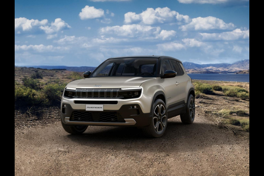 Jeep Avenger 1.2 e-Hybrid Summit | Schuif/Kanteldak | Leder&Winter Pack | Stone Grey | Zwart Dak