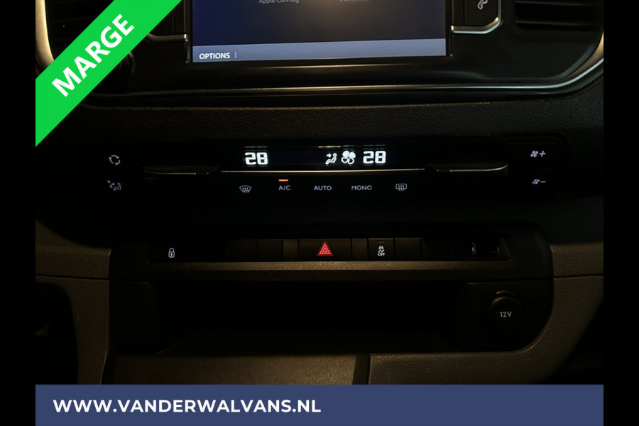 Citroën Jumpy 2.0 BlueHDI **MARGE, GEEN BTW, GEEN BPM** 123pk L3H1 XL Dubbel cabine Euro6 Airco | Navigatie Cruisecontrol, Apple Carplay, Trekhaak, Parkeersensoren, 5-Zits