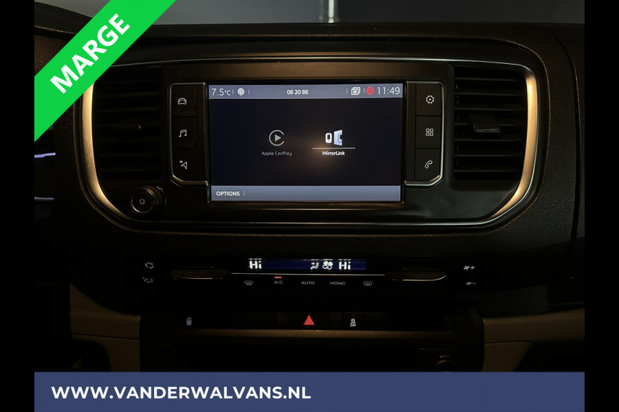 Citroën Jumpy 2.0 BlueHDI **MARGE, GEEN BTW, GEEN BPM** 123pk L3H1 XL Dubbel cabine Euro6 Airco | Navigatie Cruisecontrol, Apple Carplay, Trekhaak, Parkeersensoren, 5-Zits