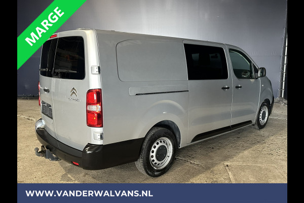 Citroën Jumpy 2.0 BlueHDI **MARGE, GEEN BTW, GEEN BPM** 123pk L3H1 XL Dubbel cabine Euro6 Airco | Navigatie Cruisecontrol, Apple Carplay, Trekhaak, Parkeersensoren, 5-Zits