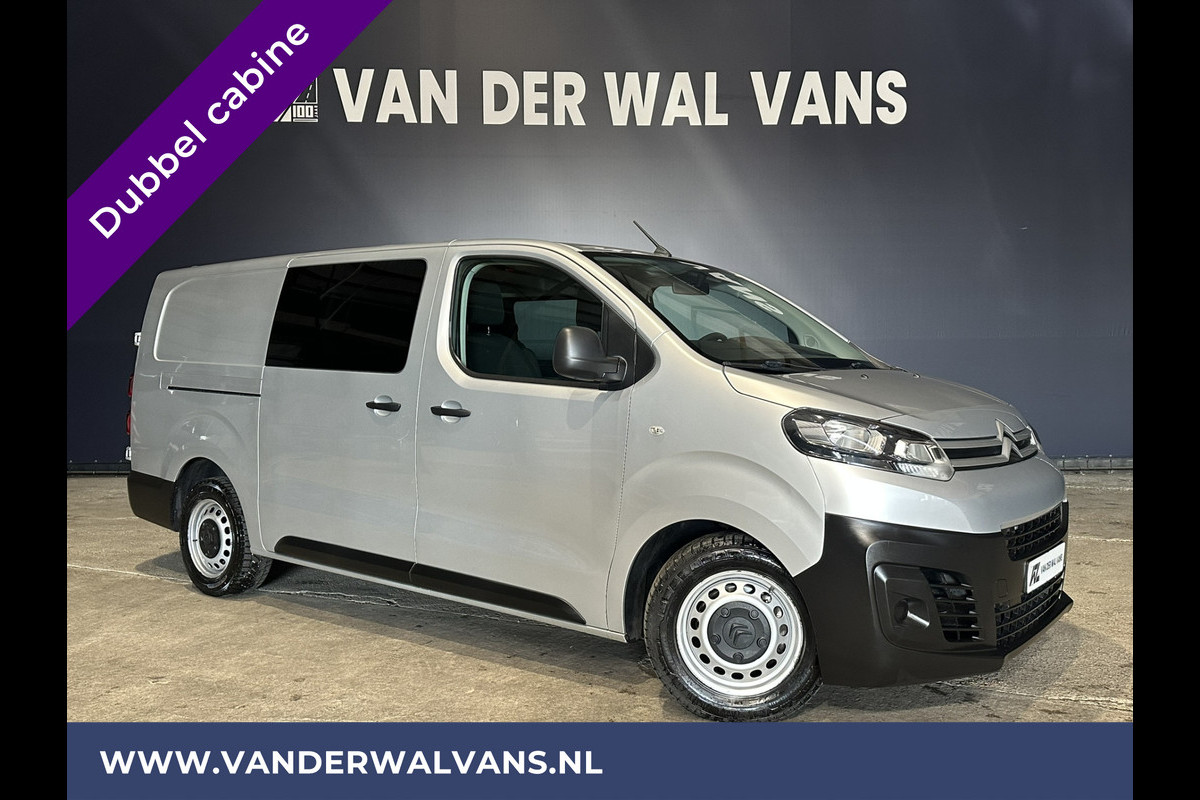 Citroën Jumpy 2.0 BlueHDI **MARGE, GEEN BTW** 123pk L3H1 Dubbel cabine Euro6 Airco | Navigatie Cruisecontrol, Apple Carplay, Trekhaak, Parkeersensoren, 5-Zits