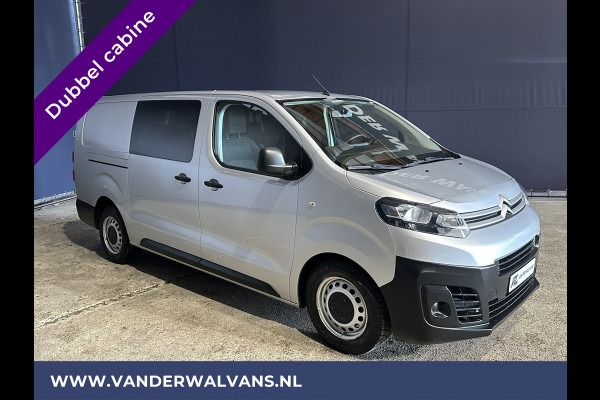 Citroën Jumpy 2.0 BlueHDI **MARGE, GEEN BTW, GEEN BPM** 123pk L3H1 Dubbel cabine Euro6 Airco | Navigatie Cruisecontrol, Apple Carplay, Trekhaak, Parkeersensoren, 5-Zits