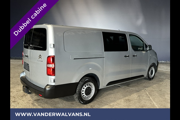 Citroën Jumpy 2.0 BlueHDI **MARGE, GEEN BTW, GEEN BPM** 123pk L3H1 Dubbel cabine Euro6 Airco | Navigatie Cruisecontrol, Apple Carplay, Trekhaak, Parkeersensoren, 5-Zits