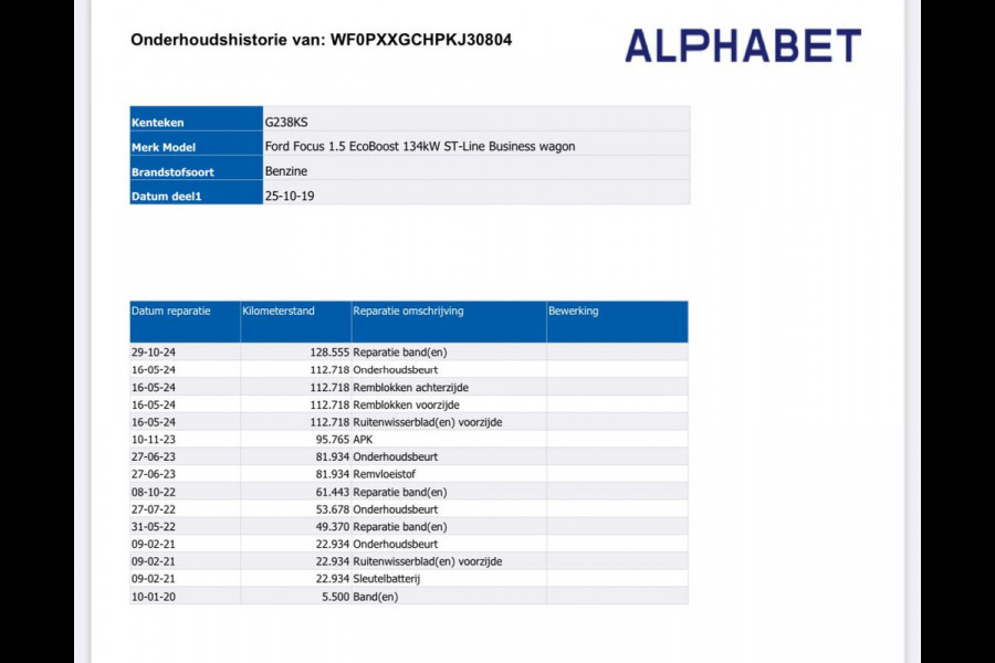 Ford FOCUS Wagon 1.5 EcoBoost ST Line Business | 182 PK | Bang & Olufsen | Panoramadak | NL-Auto |