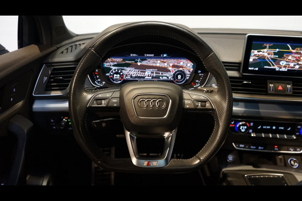 Audi Q5 2.0 TFSI Quattro S-line 252PK AUTOMAAT-ACC-B&O-CAMERA-CLIMA-PANO-NAVIGATIE-PANORAMA-VIRTUEEL