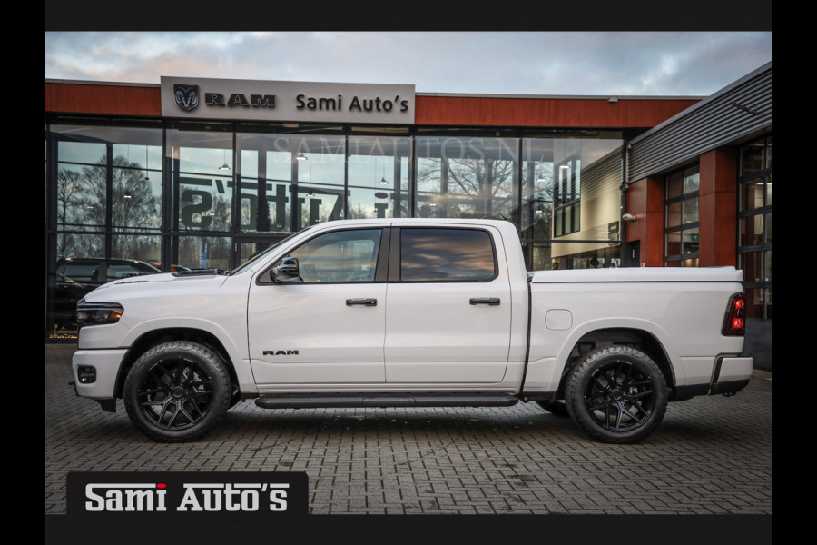 Dodge Ram PREMIUM NIGHT 2025 | BOM VOL + 14.4 INCH SCHERM | LUCHTVERING | HUD | HURRICAN 420PK 636 Nm | PRIJS MET LPG EN COVER EN GARANTIE DUBBELE CABINE | PICK UP | 5 PERSOONS | DC | GRIJSKENTEKEN | PW7 BRIGHT WHITE | VOORRAAD NR 2230 - 8765