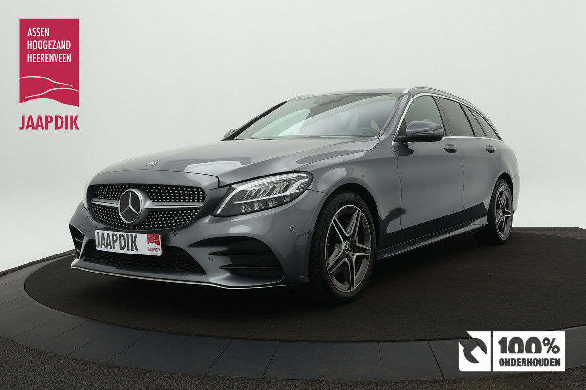 Mercedes-Benz C-Klasse Estate BWJ 1-2019 / 157 PK 180 Business Solution AMG Automaat / VOL!! / Leer / Camera a. Stoelverwarming / Navigatie / Clima / Sportstoelen /