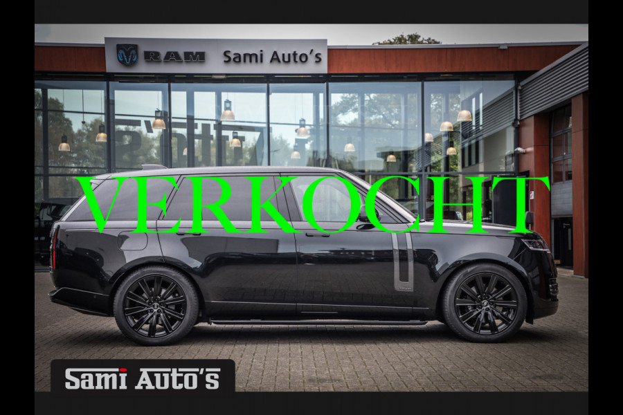 Land Rover Range Rover VOGUE | AUTOBIOGRAPHY | LWB | 7 PERSOONS | D350 MHEV | BLACK ON BLACK | SOFTCLOSE | HUD | MASSAGE | VOLLE UITVOERING | LAND ROVER FABRIEKSGARANTIE TOT 23-06-2026 |