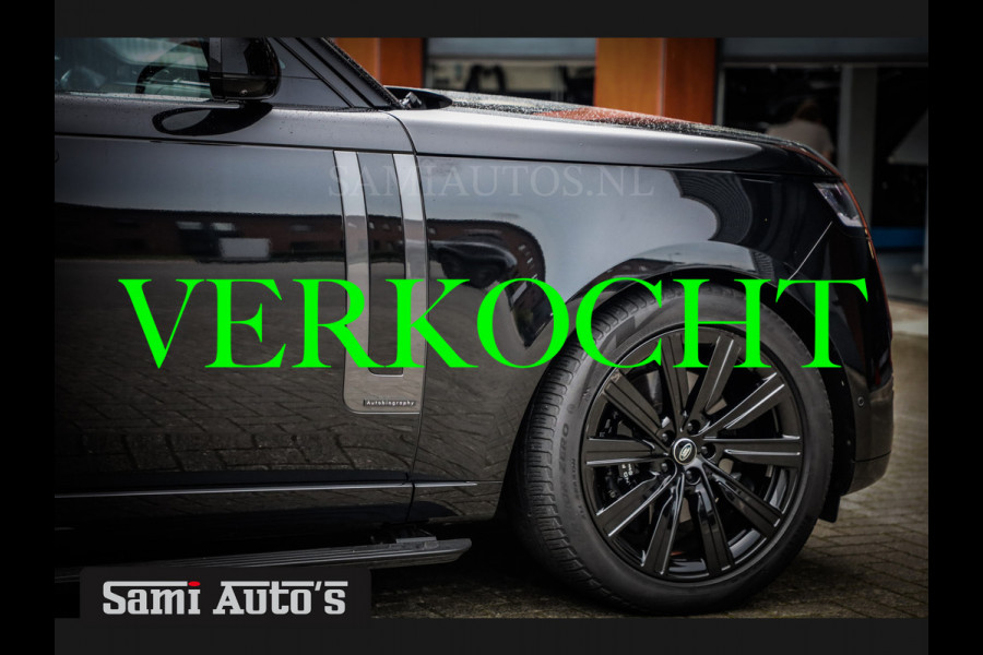 Land Rover Range Rover VOGUE | AUTOBIOGRAPHY | LWB | 7 PERSOONS | D350 MHEV | BLACK ON BLACK | SOFTCLOSE | HUD | MASSAGE | VOLLE UITVOERING | LAND ROVER FABRIEKSGARANTIE TOT 23-06-2026 |