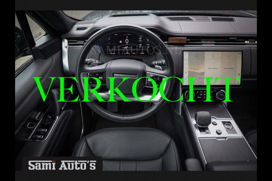 Land Rover Range Rover VOGUE | AUTOBIOGRAPHY | LWB | 7 PERSOONS | D350 MHEV | BLACK ON BLACK | SOFTCLOSE | HUD | MASSAGE | VOLLE UITVOERING | LAND ROVER FABRIEKSGARANTIE TOT 23-06-2026 |