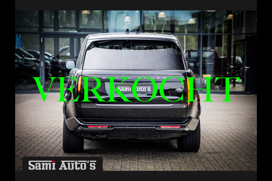 Land Rover Range Rover VOGUE | AUTOBIOGRAPHY | LWB | 7 PERSOONS | D350 MHEV | BLACK ON BLACK | SOFTCLOSE | HUD | MASSAGE | VOLLE UITVOERING | LAND ROVER FABRIEKSGARANTIE TOT 23-06-2026 |