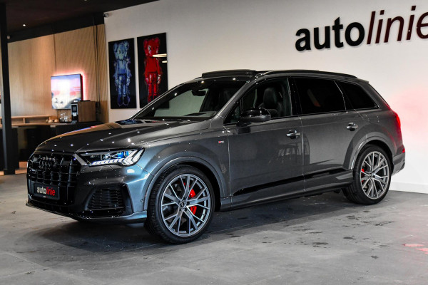 Audi Q7 60 TFSI e quattro Competition, BTW, RS zetels, Alcantara hemel, Massage, Koeling, Softclose, 360, HUD, ACC, Pano, Laser!