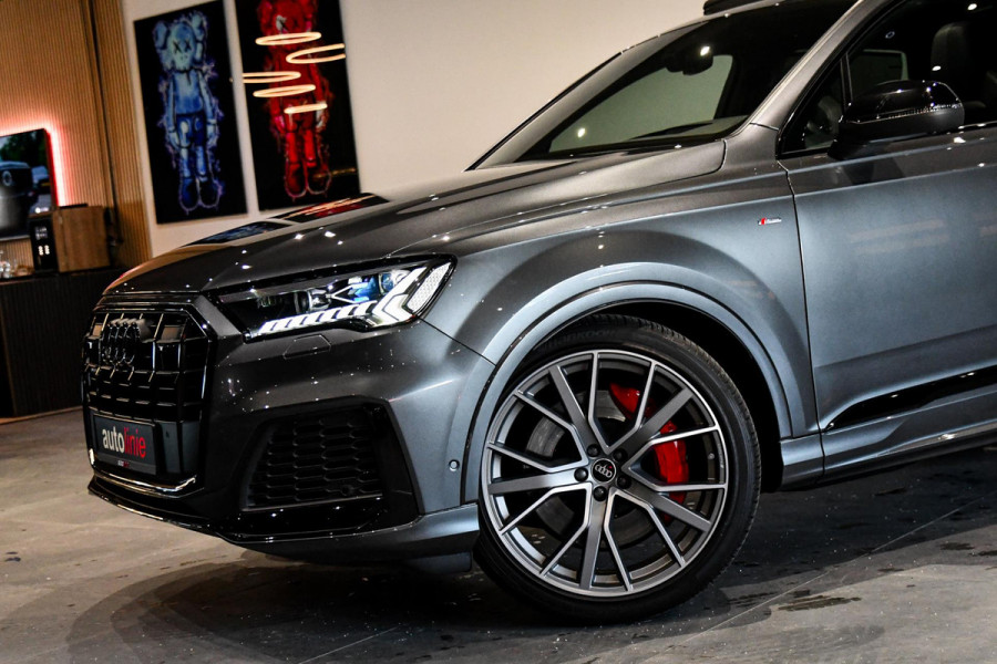 Audi Q7 60 TFSI e quattro Competition, BTW, RS zetels, Alcantara hemel, Massage, Koeling, Softclose, 360, HUD, ACC, Pano, Laser!